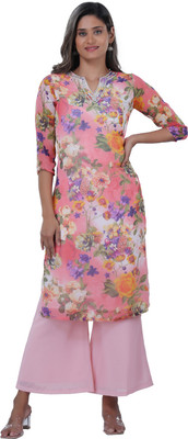TSM Women A-line Pink Knee Length Dress