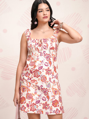 Tokyo Talkies Women Sheath White Mini/Short Dress