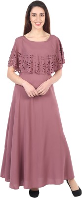 Asad Fashion Women Maxi Pink Dress