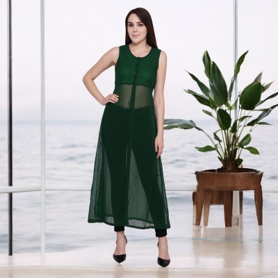 Shonisha Women A-line Green Dress