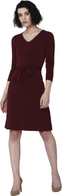 VERO MODA Women A-line Maroon Dress