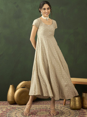 Sangria Women Maxi Grey Midi/Calf Length Dress
