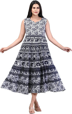 MOHINI CREATION Women Maxi Multicolor Full Length Dress