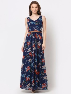 La Zoire Women Maxi Dark Blue Dress