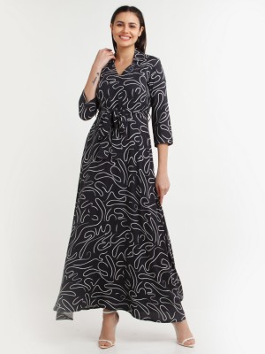 Zink London Women Maxi Black Dress