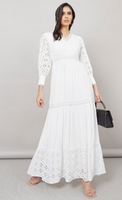 Susheel Women Maxi White Dress