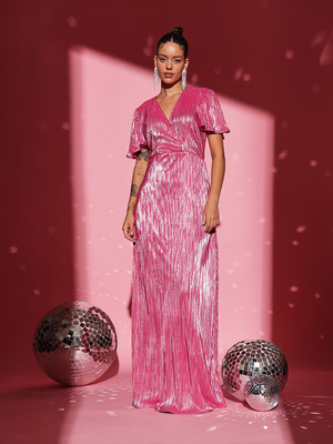 CORSICA Women Maxi Pink Full Length Dress