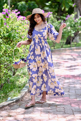 WhatNot Style Women Gown Multicolor Maxi/Full Length Dress
