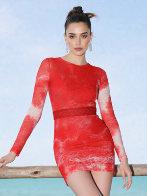 Avyola Women A-line Red Above Knee/Mid Thigh Length Dress