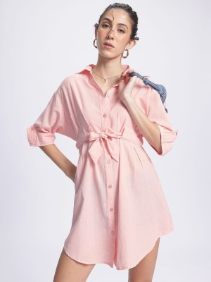 Dressberry Women Shirt Pink Dress