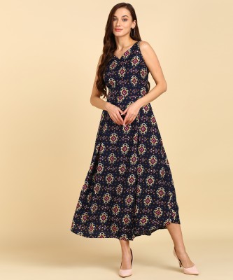 DSK STUDIO Women Maxi Multicolor Dress