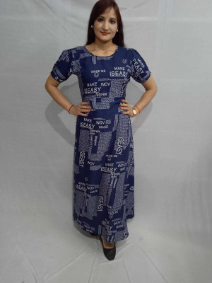 O Madam Women Maxi Blue Midi/Calf Length Dress