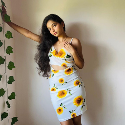 TANDUL Women Bodycon Multicolor Above Knee/Mid Thigh Length Dress