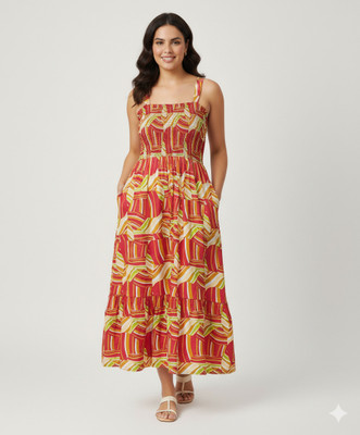 Finito Women Maxi Red Full Length Dress