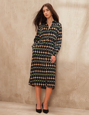 U.S. POLO ASSN. Women Shirt Multicolor Midi/Calf Length Dress