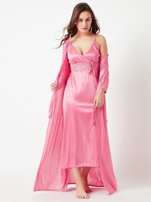 XPIOX Women Nighty(Pink)