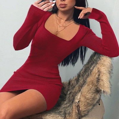 BoStreet Women Bodycon Red Dress