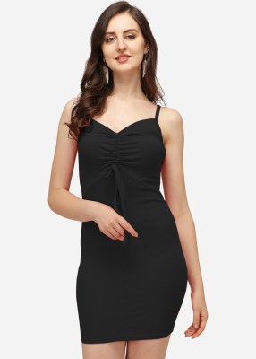 LIME Women Bodycon Black Dress