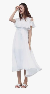 Mozi Women Maxi White Dress