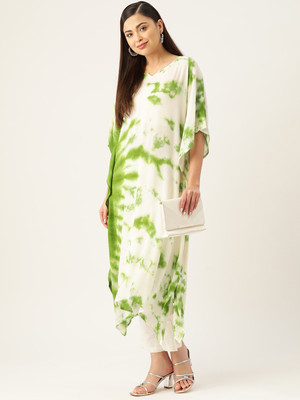 maaesa Printed Crepe Women Kaftan