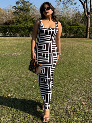 TANDUL Women Bodycon Multicolor Maxi/Full Length Dress