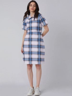 Mast & Harbour Women A-line Multicolor Above Knee/Mid Thigh Length Dress