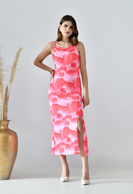 Arbiter Collection Women Bodycon Multicolor Midi/Calf Length Dress