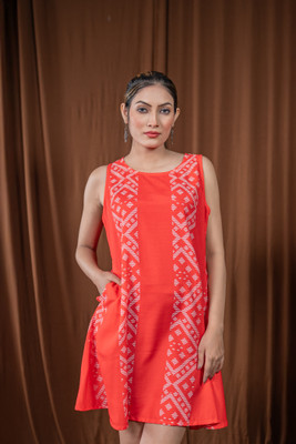 Maavish Women A-line Red Mini/Short Dress