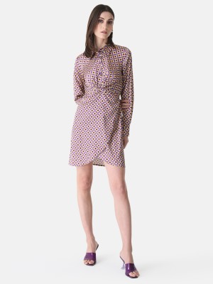 KAZO Women Skater Multicolor Dress