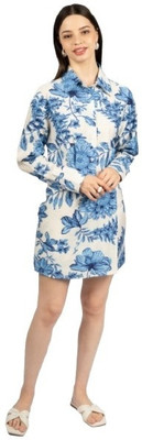 CoryEdge Women Shirt Blue Mini/Short Dress