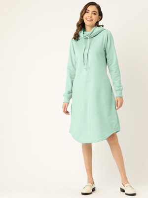BRINNS Women A-line Light Green Knee Length Dress