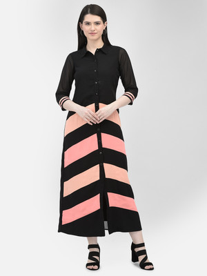 Eavan Women A-line Black Midi/Calf Length Dress