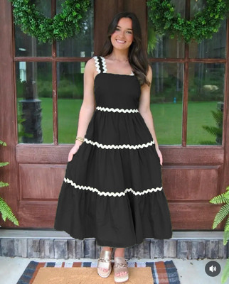amar fashion Women Bodycon Black Knee Length Dress