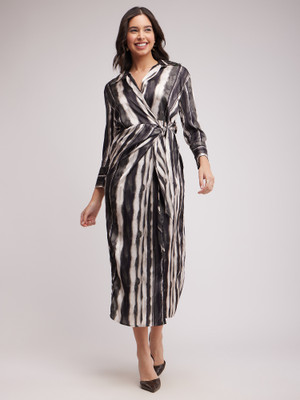 Fable Street Women A-line Multicolor Midi/Calf Length Dress