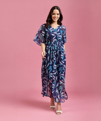 Dressberry Women Maxi Blue Full Length Dress