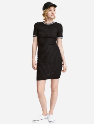 TIARA Women A-line Black Dress