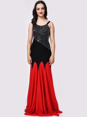 EastBay Women A-line Multicolor Maxi/Full Length Dress