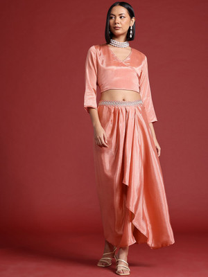 all about you Women A-line Pink Midi/Calf Length Dress