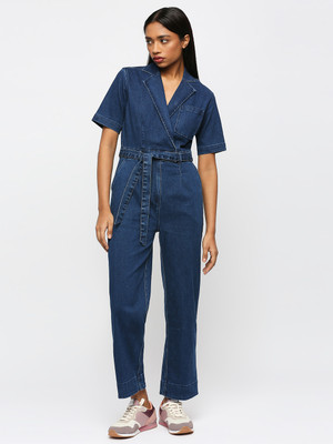 Pepe Jeans Women Wrap Blue Maxi/Full Length Dress