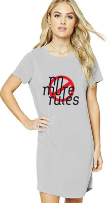 HouseOfCommon Women T Shirt Yellow Above Knee/Mid Thigh Length Dress