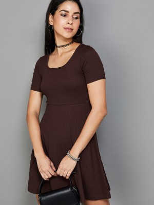 Ginger by Lifestyle Women A-line Brown Dress