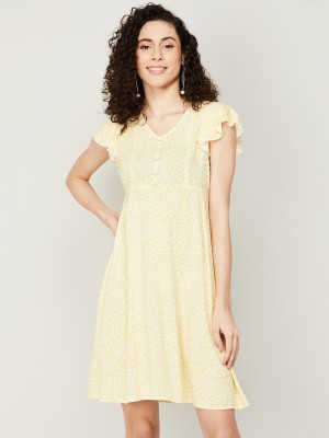 Fame Forever by Lifestyle Women A-line Yellow Dress