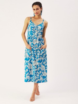 Dressberry Women A-line Blue Dress