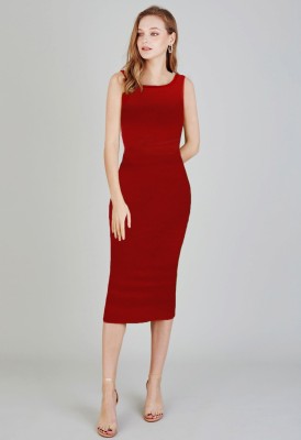 Toochki Women Bodycon Red Dress