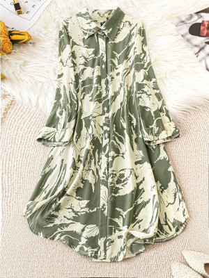 Leriya Fashion Women Ethnic Dress Green Maxi/Full Length Dress