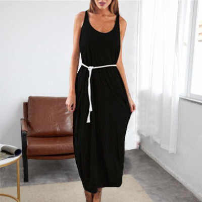 BoStreet Women Maxi Black Full Length Dress