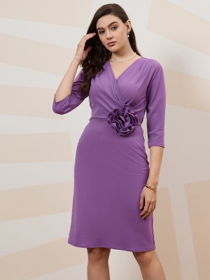 Athena Immutable Women A-line Purple Dress