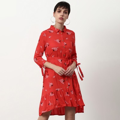 Aditya Birla -abof Women A-line Red Dress