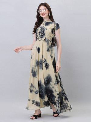 BEELEE TYPS Flared/A-line Gown(Yellow)