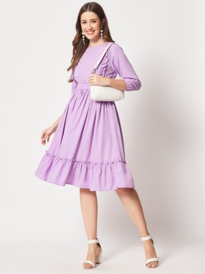 Kannan Women A-line Purple Dress